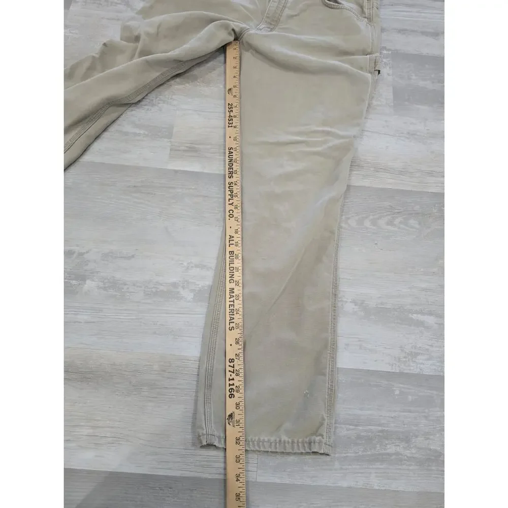 Carhartt FR Flame Resistant Loose Fit Straight Khaki Pants Men’s Size 36x34
